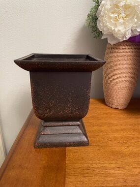 Square Small Planter or Flower Pot Indoor or Outdoor Use Lightly Used